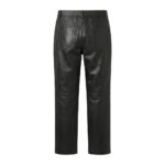 Straight Leather Pants | Stylish Stretch Faux Leather Bottoms - Image 3
