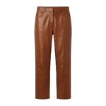 Straight Leather Pants | Stylish Stretch Faux Leather Bottoms - Image 6