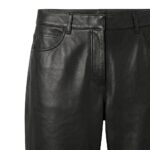 Straight Leather Pants | Stylish Stretch Faux Leather Bottoms - Image 5