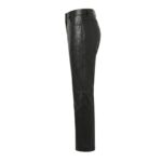 Straight Leather Pants | Stylish Stretch Faux Leather Bottoms - Image 4