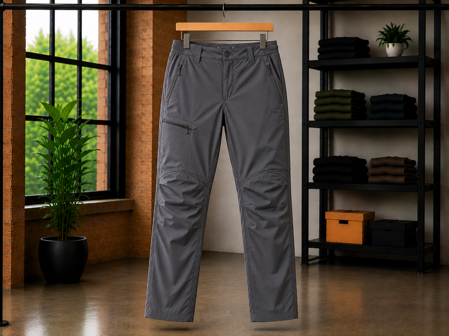 Stretch hiking pants with 4-way stretch fabric for maximum mobility on trails and outdoor adventures