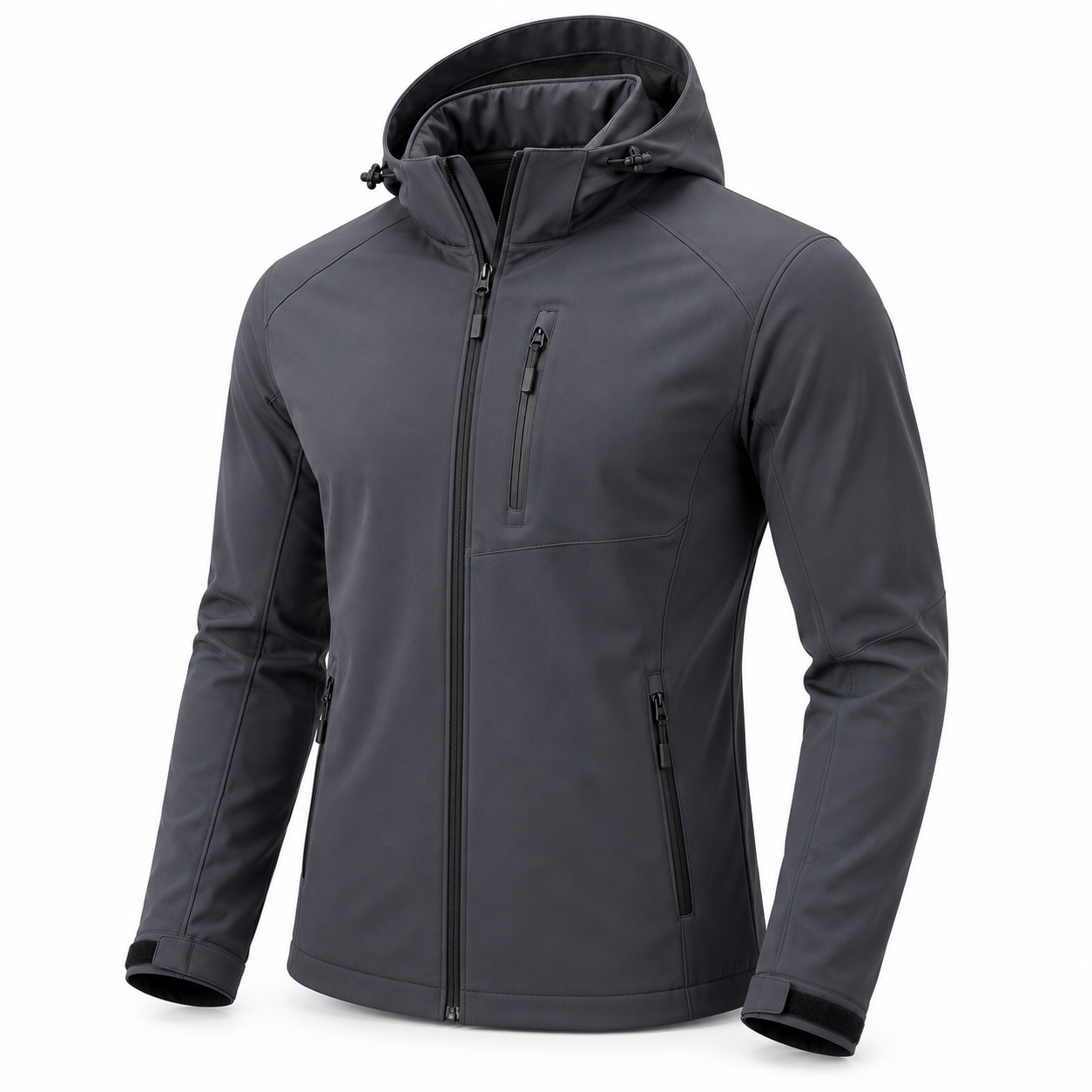 Stretch softshell jackets with 4-way stretch fabric for maximum mobility during climbing, hiking, and outdoor sports