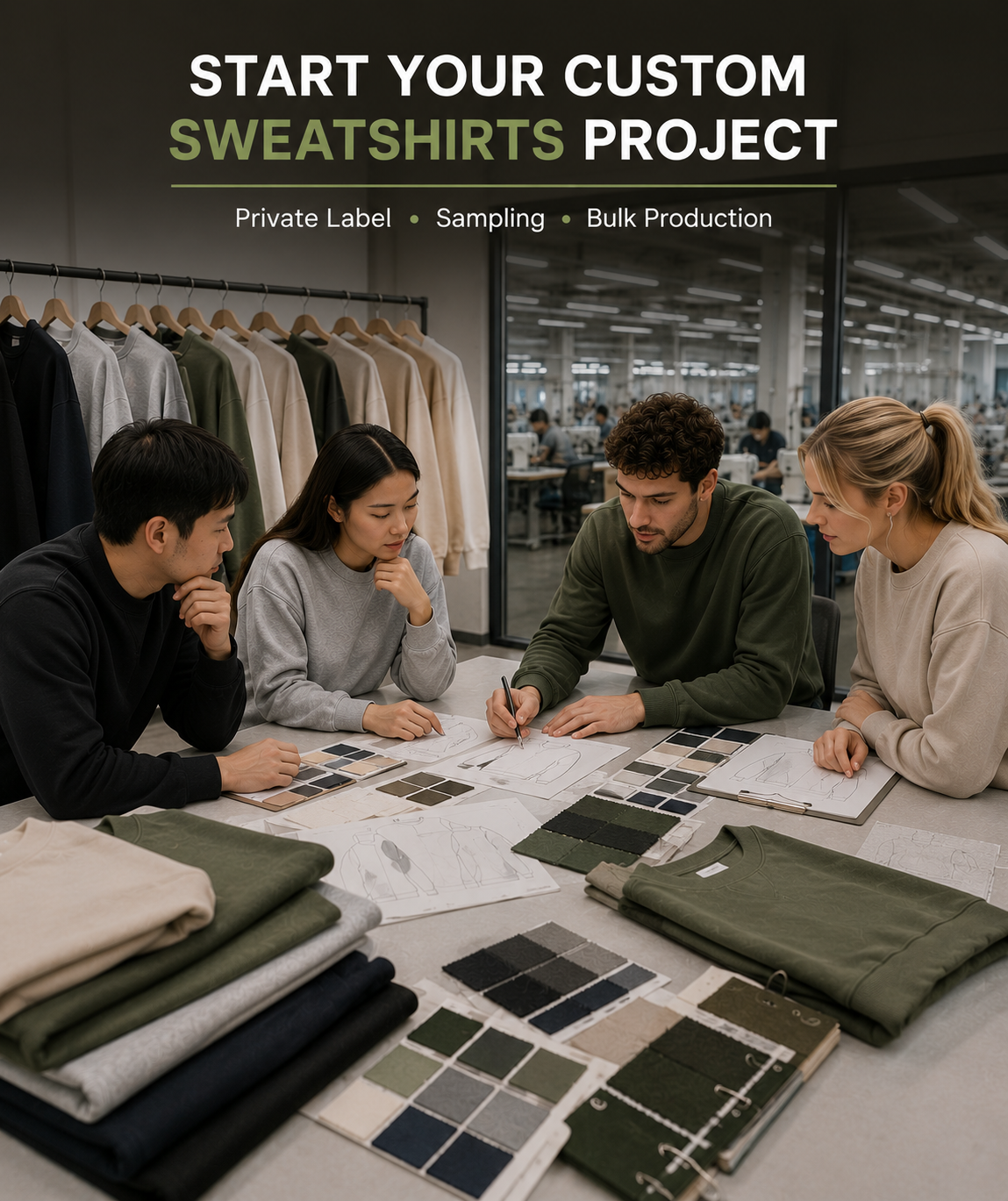 Sweatshirt Project Sample – Custom sweatshirt project showcase by Eco Jersey
