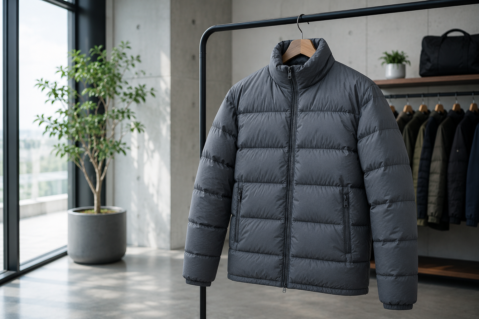 Synthetic insulated puffer jackets for lightweight warmth during outdoor activities, hiking, and winter sports