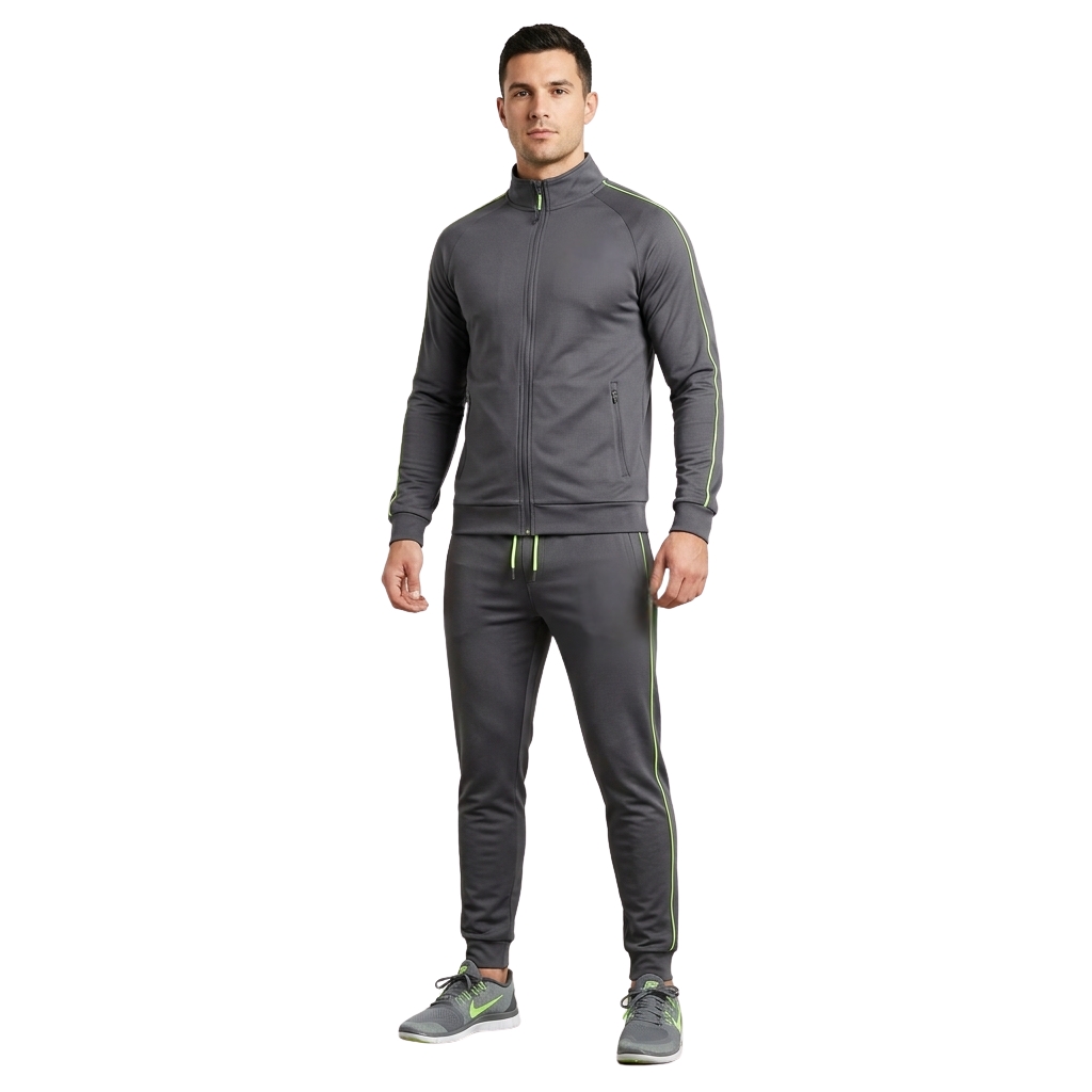 Tracksuit For Men Tracksuit for Men | Breathable Versatile Color Block Hoodie Set - Image 1