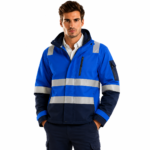 Waterproof workwear jackets- blue colored