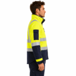 Waterproof workwear jackets-model side view