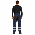 Waterproof workwear pants-model back view