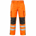 Waterproof workwear pants-orange colored