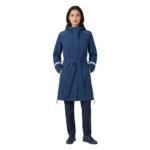 WeatherProof Rain Trench Coat wearing