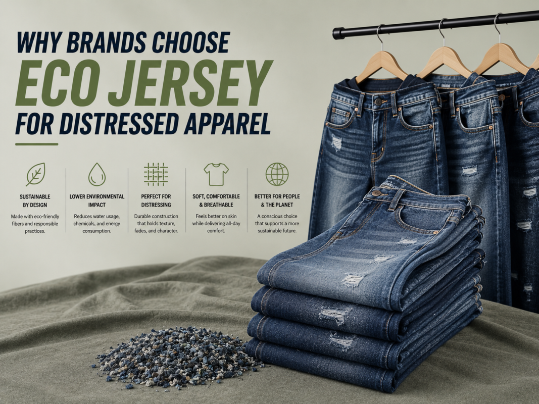 Why Brands Choose Eco Jersey for Distressed Apparel​