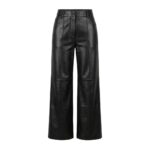 Wide Leg Leather Pants | Stylish High Waist Faux Leather Bottoms