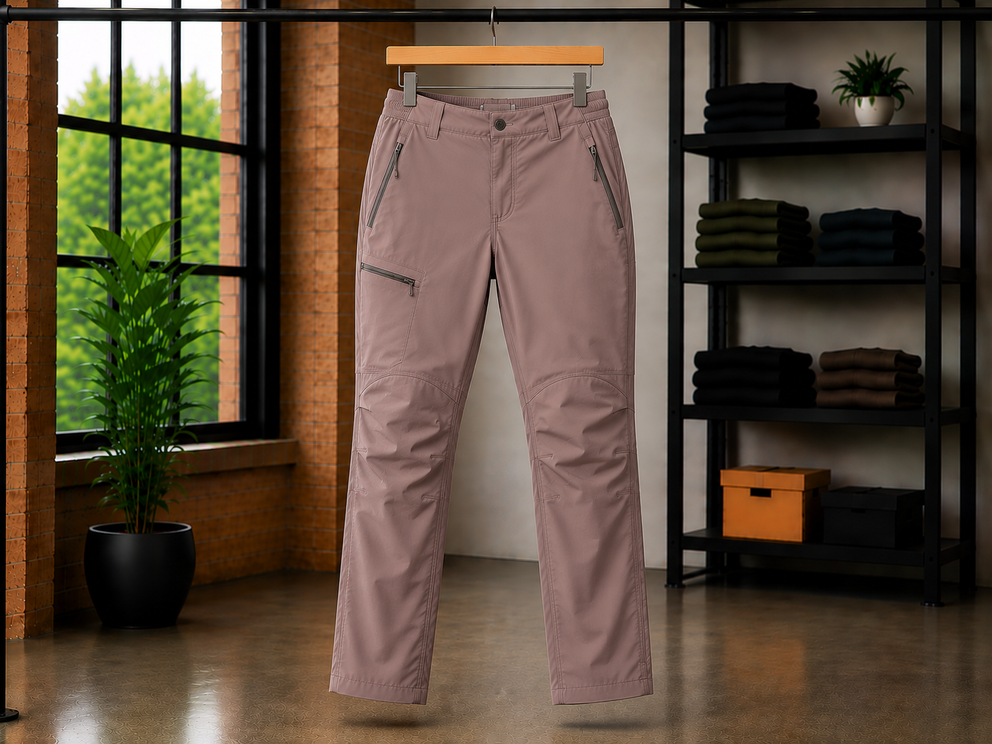 Women's hiking pants with stretch fabric and multiple pockets for trail hiking and outdoor activities
