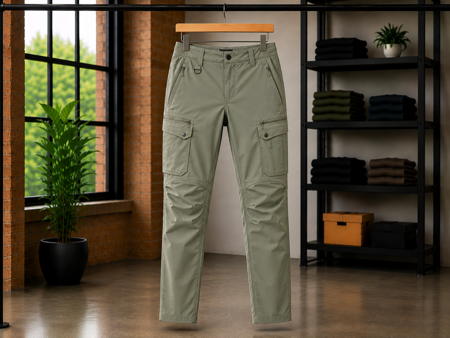 Women's outdoor cargo pants with multiple pockets and durable fabric for hiking, camping, and adventure travel