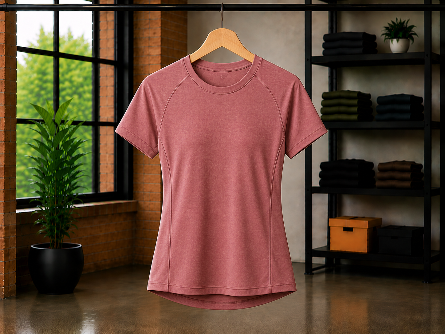 Women's outdoor tees for hiking and camping, lightweight and breathable fabric for active wear