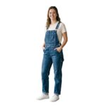 Black Denim Overalls | Comfortable Versatile Barrel Leg Bib Pants - Image 4