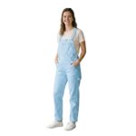 Black Denim Overalls | Comfortable Versatile Barrel Leg Bib Pants - Image 7