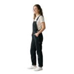 Black Denim Overalls | Comfortable Versatile Barrel Leg Bib Pants - Image 3