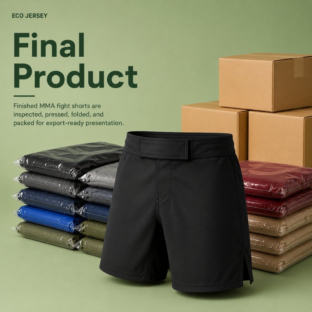 Lightweight MMA Training Shorts — finished product