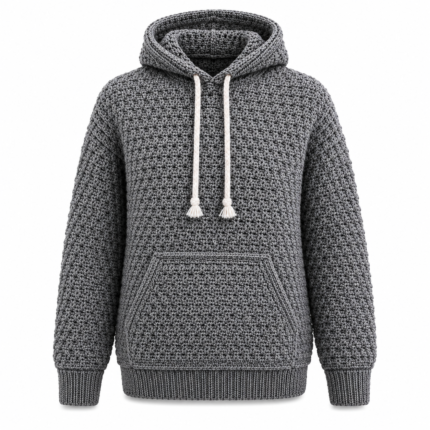 knitted hoodie for men