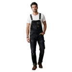 Mens Denim Overalls | Heavy Duty Work Bibs with Pockets - Image 5