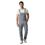 Mens Denim Overalls | Heavy Duty Work Bibs with Pockets - Image 7