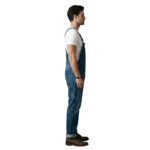 Mens Denim Overalls | Heavy Duty Work Bibs with Pockets - Image 3