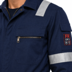 Oil & gas safety coveralls-close up