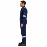 Oil & gas safety coveralls-model side view