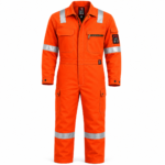 Oil & gas safety coveralls-orange colored