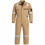Oil & gas safety coveralls-tan colored