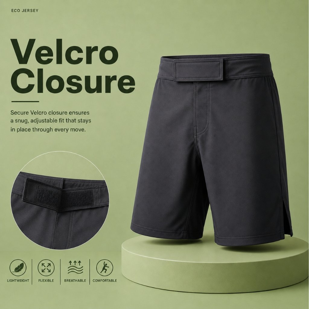 Velcro closure on Lightweight MMA Training Shorts