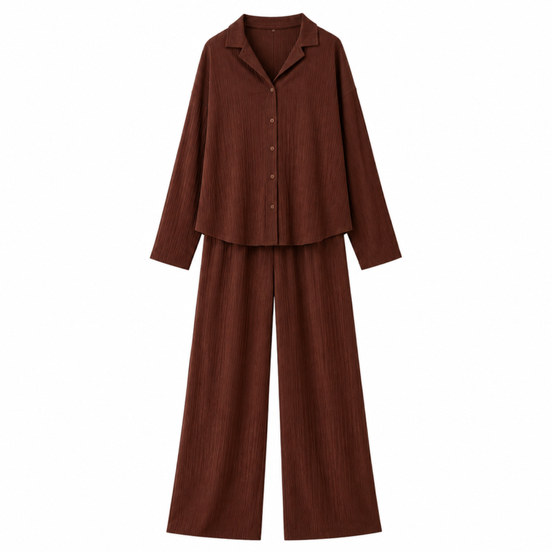 Custom women's co-ord set manufacturer — B2B wholesale production of matching two-piece co-ordinate sets including tops and bottoms for fashion and activewear brands